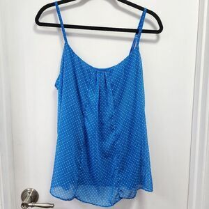 NY&Co blue tank blouse XL